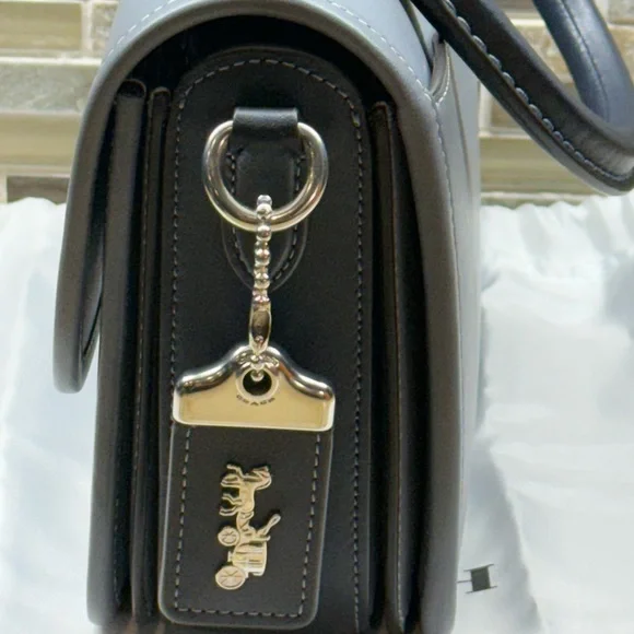 COACH Rogue Top Handle Shoulder Bag In Colorblock Gray Blue Multi C6860 - Picture 3 of 10